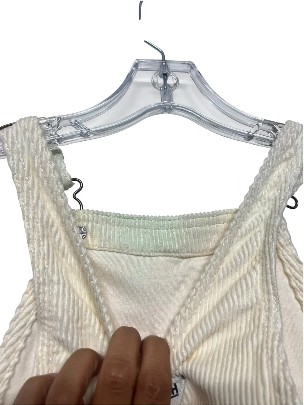 OshKosh B'gosh Cream Corduroy Overalls 4T